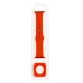 Siliconen vervangende band horlogeband + horloge beschermhoes set voor Apple Watch Series 6 & SE & 5 & 4 44mm / 3 & 2 & 1 42mm (oranje)