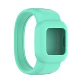 Voor Garmin Vivofit JR3 siliconen vervangende horlogeband zonder gesp, maat: S (groenblauw)