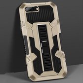 Vanguard Warrior All-inclusive tweekleurige schokbestendige TPU + pc-beschermhoes met houder voor iPhone SE 2020/8/7 (goud)