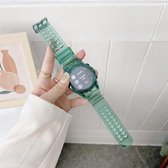 Voor Huawei Watch GT 2 siliconen geïntegreerde doorschijnende vervangende band horlogeband (groen)