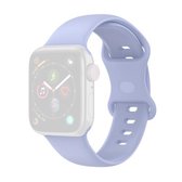 Siliconen vervangende horlogebanden, maat: kleine code voor Apple Watch Series 6 & SE & 5 & 4 44 mm / 3 & 2 & 1 42 mm (paars)