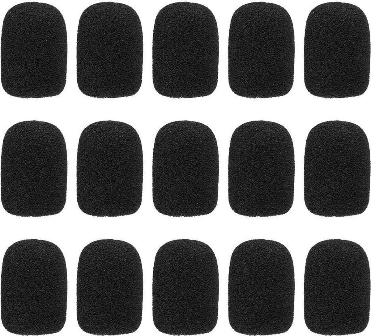 20 Stück Schaumstoff Mikrofon, Mic Mikrofon Windschutz Abdeckung, Mini-Mikrofon Headset Windschutzscheibe, für Unterricht, Bühnenperformance, treffen(0.8cm