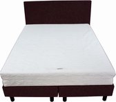 Bedworld Boxspring 180x200 - Stevig - Velours - Aubergine (ML69)