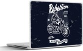 Sticker ordinateur portable - 14 pouces - Moto - Vêtements de moto - Homme - Vintage