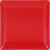 Schotelbrood Rood 16x16x2 cm Ming II