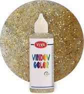 Glasverf - glitter goud - Viva Windowcolor - 90ml