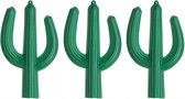 3x stuks PVC Mexicaanse thema decoratie 3D cactus 62 x 37 cm - Feestartikelen/versiering Western