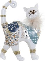 Decoratieve figuren DKD Home Decor Hars Kat (16 x 6 x 23 cm)