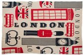 Deken DKD Home Decor London Acryl London (130 x 170 cm)