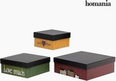 Decoratieve Doos Homania 2649 (3 pcs) Vierkant