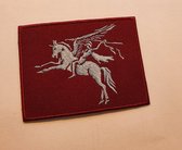 Airborne patch Pegasus rechthoek 8 cm vierkant
