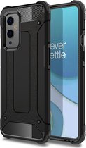 OnePlus 9 Hoesje - Mobigear - Outdoor Serie - Hard Kunststof Backcover - Zwart - Hoesje Geschikt Voor OnePlus 9