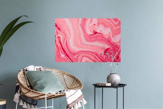 Stickers muraux - Marbre - Agate - Rose - 60x40 cm - Feuille adhésive