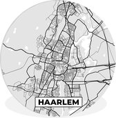 WallCircle - Schilderij - Stadskaart Haarlem - Multicolor - 150 X 150 Cm