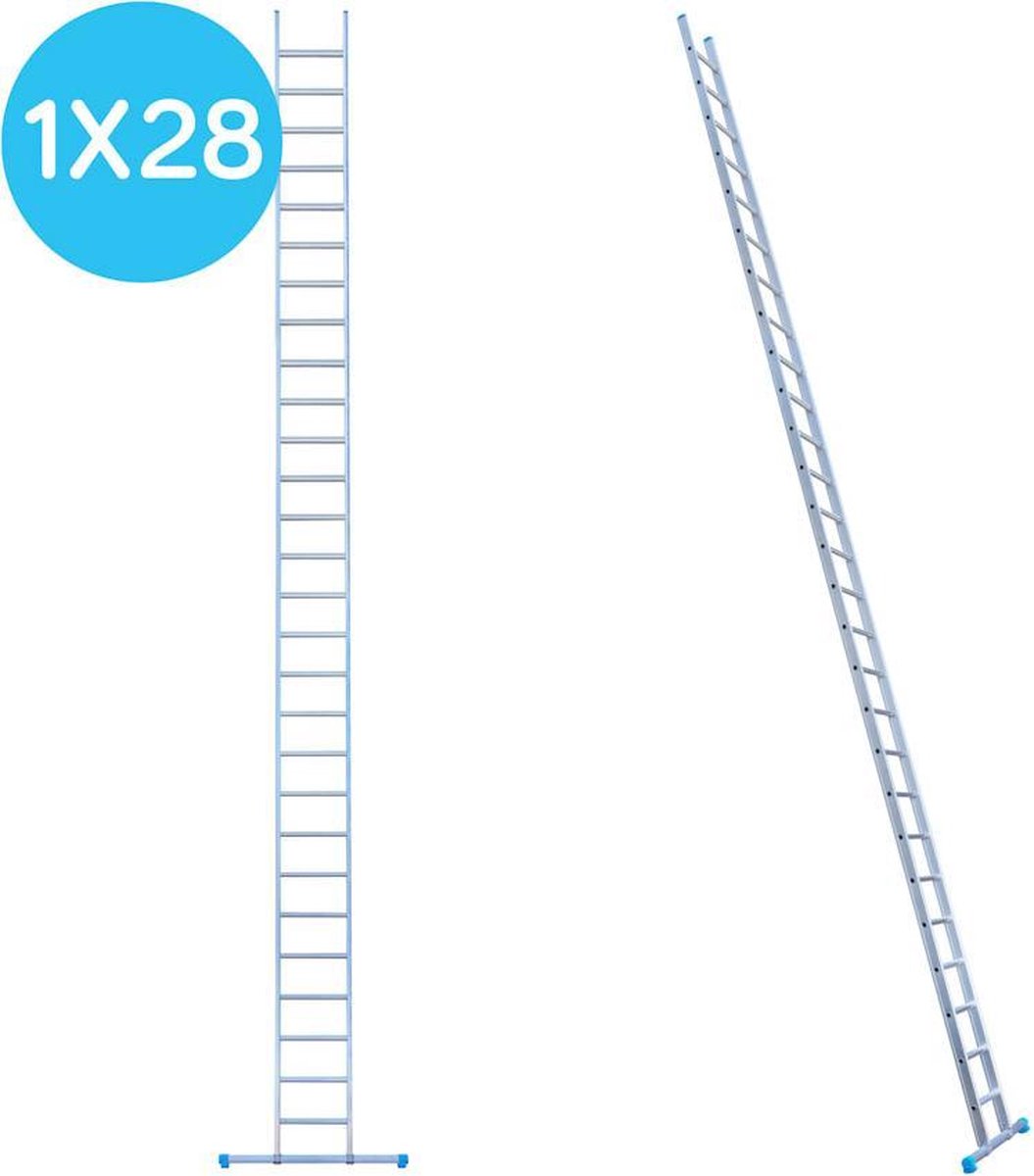 Eurostairs Ladder enkel recht 1x28 sporten