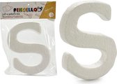 Brief S polyestyreen - Decoratieve letters en cijfers