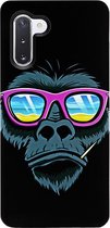 - ADEL Siliconen Back Cover Softcase Hoesje Geschikt voor Samsung Galaxy Note 10 - Gorilla Apen