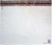 Verzendzakken voor Kleding - 100 stuks - 62 x 46 cm (A2) - Wit Verzendzakken Webshop - Verzendzakken plastic met plakstrip