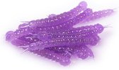 Libra Lures Slight Worm - Purple Glitter - 3.8cm - 15 Stuks - Paars