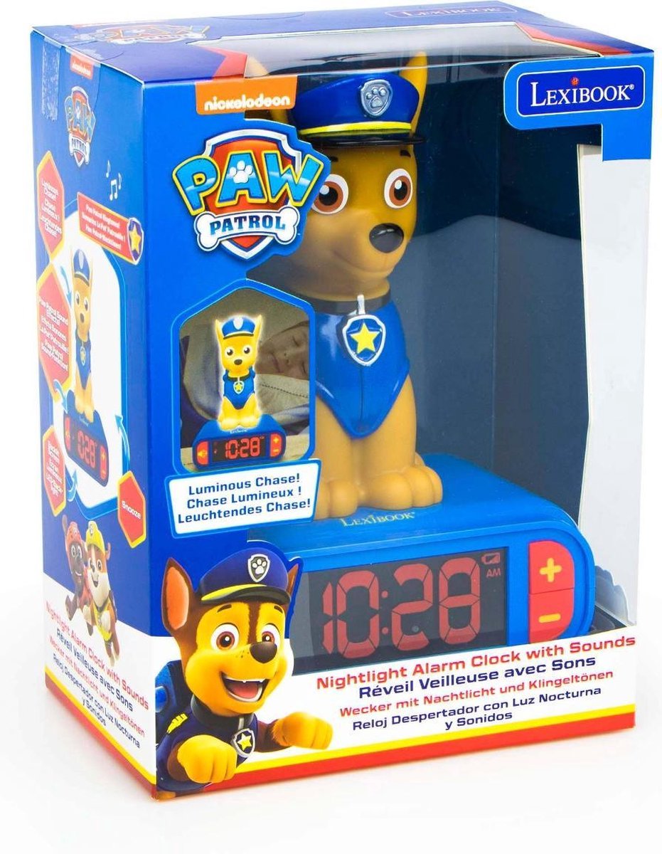 BRO® PAT PATROUILLE Paw Patrol Réveil Horloge Cube LED 7 couleurs-5
