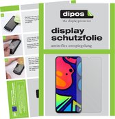 dipos I 6x Beschermfolie mat compatibel met Samsung Galaxy F41 Folie screen-protector (expres kleiner dan het glas omdat het gebogen is)