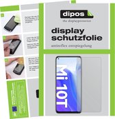 dipos I 2x Beschermfolie mat compatibel met Xiaomi Mi 10T Folie screen-protector (expres kleiner dan het glas omdat het gebogen is)