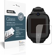 dipos I 2x Pantserfolie helder compatibel met Xplora XGO 2 Beschermfolie 9H screen-protector (expres kleiner dan het glas omdat het gebogen is)