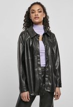 Urban Classics Blouse -XL- Faux Leather Zwart