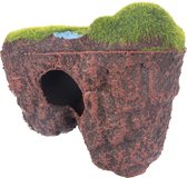 Flamingo Aquarium Decoratie Rots Krag Bruin S 13X8,5X12Cm