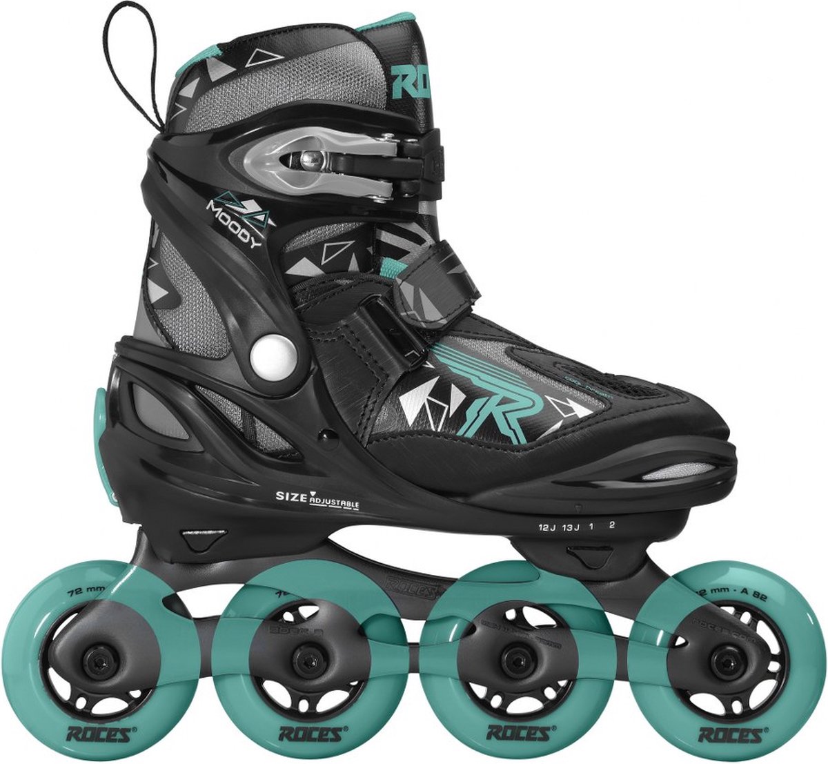 Roces Moody Tif - Zwart/Aqua - 36-40