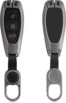 kwmobile autosleutelhoes voor Ford 3-knops autosleutel Keyless Go - hardcover beschermhoes - design - donkergrijs