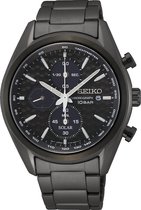 Seiko  SSC773P1 Horloge - Staal - Zwart - Ø 40 mm