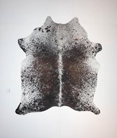 KOELAP Koeienhuid Vloerkleed - Bruinwit Gevlekt Salt & Pepper - 180 x 210 cm - 1004035