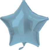 Folat - Folieballon Ster Pastel Blauw - 48 cm
