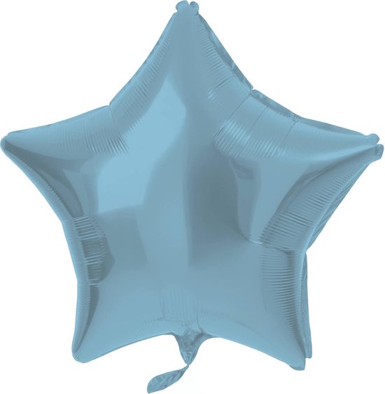 Folat Folieballon Ster 48 Cm Metallic Pastelblauw