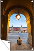 Muurdecoratie Poort - Madrid - Spanje - 120x180 cm - Tuinposter - Tuindoek - Buitenposter