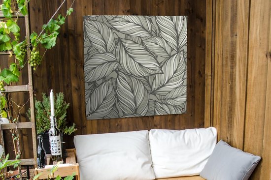 Toile de jardin Nature - Motif - Feuilles - 100x100 cm