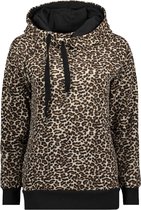 Only Trui Onljalene Dot L/s Hood Swt 15149131 Black/leo Dames Maat - L