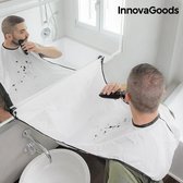 Innovagoods - Scheerdoek met Haaropvanger en Zuignappen - Scheren - Baard Schort / Cape - Polyester - Versterkte Rand -Halsopening