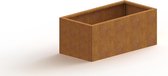 MySteel Cortenstaal plantenbak Texas 500x1000 Inclusief Bodemplaat  - Hoogte: 600mm