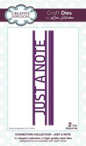 Creative Expressions Stans - 'Just a Note' - 15cm x 1.6cm - Set van 2