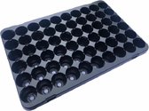 5 x Zaaitray 60 gaats 60cm x 40cm x 6cm - 6cmø diameter - Zaaibak - Stektray - Kweekbak - Moestuin - ZEER STEVIG - HERBRUIKBAAR