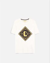 League Of Legends Heren Tshirt -XL- Gold Logo Wit