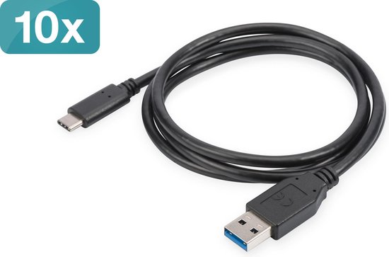 Baseus USB-A naar USB-C adapter - OTG - Zwart