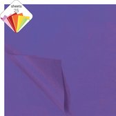 Zijdevloeipapier Paars 70cm 25st
