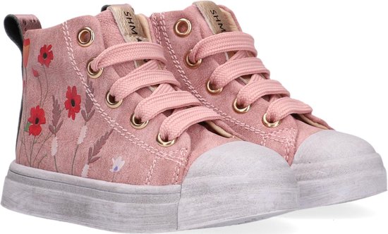 Shoesme Sh21w020 Hoge sneakers - Leren Sneaker - Meisjes - Roze - Maat 25 |  bol.com