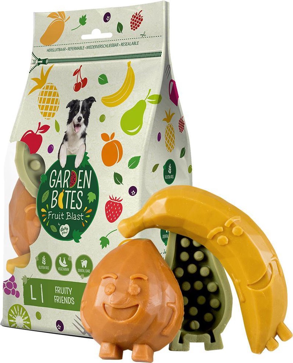 Duvo+ Garden Bites Fruity Friends Gemengde Kleuren 12,5Cm - 3Pcs