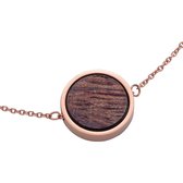 Kerbholz Dames Armband edelstaal / hout One Size Roségoud 32014672