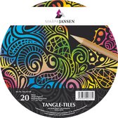 Marpa Jansen 20 tangle tiles magic paper rond rainbow