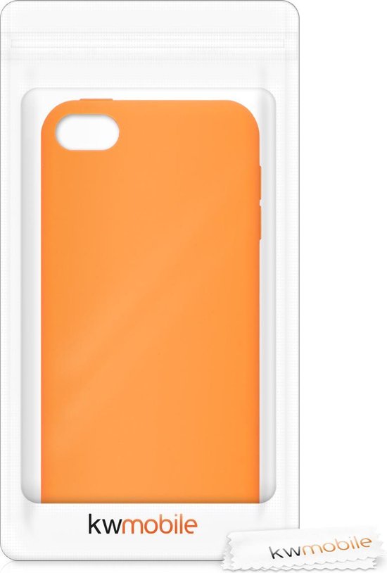 kwmobile hoes geschikt voor Apple iPod Touch 6G / 7G (6de en 7de generatie) - Beschermhoes voor mediaspeler - Backcover in fruitig oranje - kwmobile